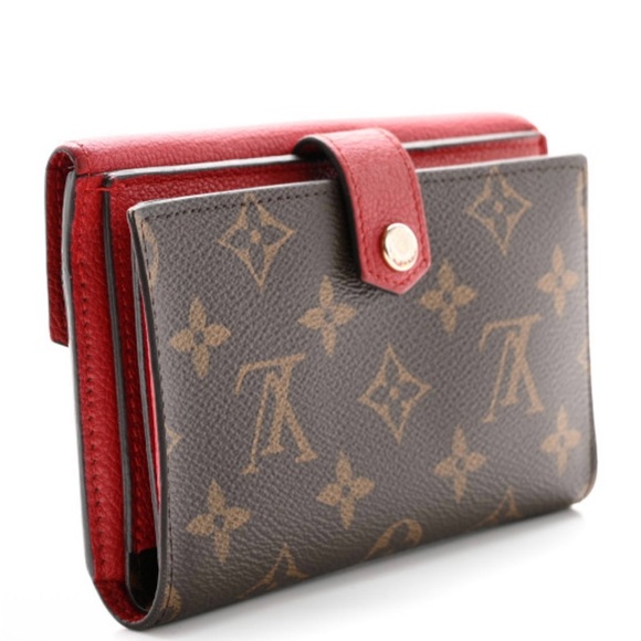 Louis Vuitton monogram Portefeiulle Pallas Bifold Red Wallet - Picture 4 of 6